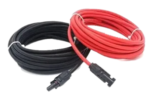 Cables de Conexión Solar 6 mm² de 2 X 10 Metros + 2 Conectores MC4 + 2 Ferrul