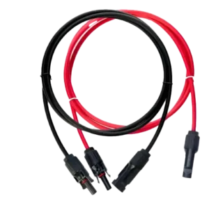 Cable de Extensión Solar 6 mm², 2 x 3 Metros + 4 Conectores MC4 Fotovoltaicos y Eólicos