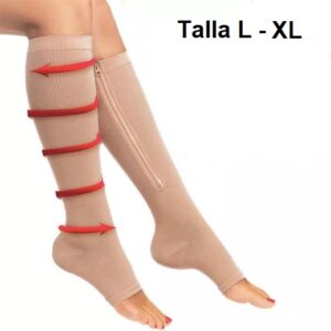 Calcetas de compresión anti embólicas con cierre talla L – XL