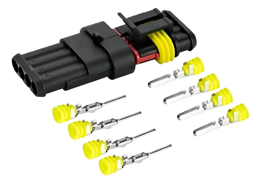 Conector 4 Pines 12 V impermeable