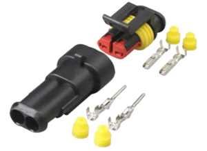 Conector de 2 Pines y 12V, impermeable